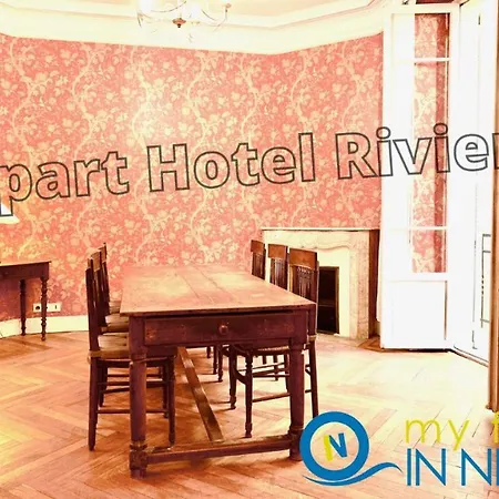 Riviera- Musiciens - 7 Minutes Promenade Des Anglais - Large Apartement Bourgeois 4 Pieces Ac - Small Balcony - View Garden - Balcon Palais Harmonie 1 Apartament Nicea