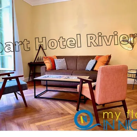 Apartament Riviera- Musiciens - 7 Minutes Promenade Des Anglais - Large Apartement Bourgeois 4 Pieces Ac - Small Balcony - View Garden - Balcon Palais Harmonie 1 *