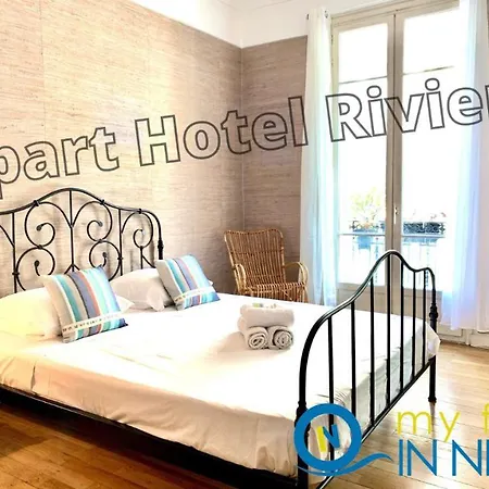 Riviera- Musiciens - 7 Minutes Promenade Des Anglais - Large Apartement Bourgeois 4 Pieces Ac - Small Balcony - View Garden - Balcon Palais Harmonie 1 Apartament Nicea